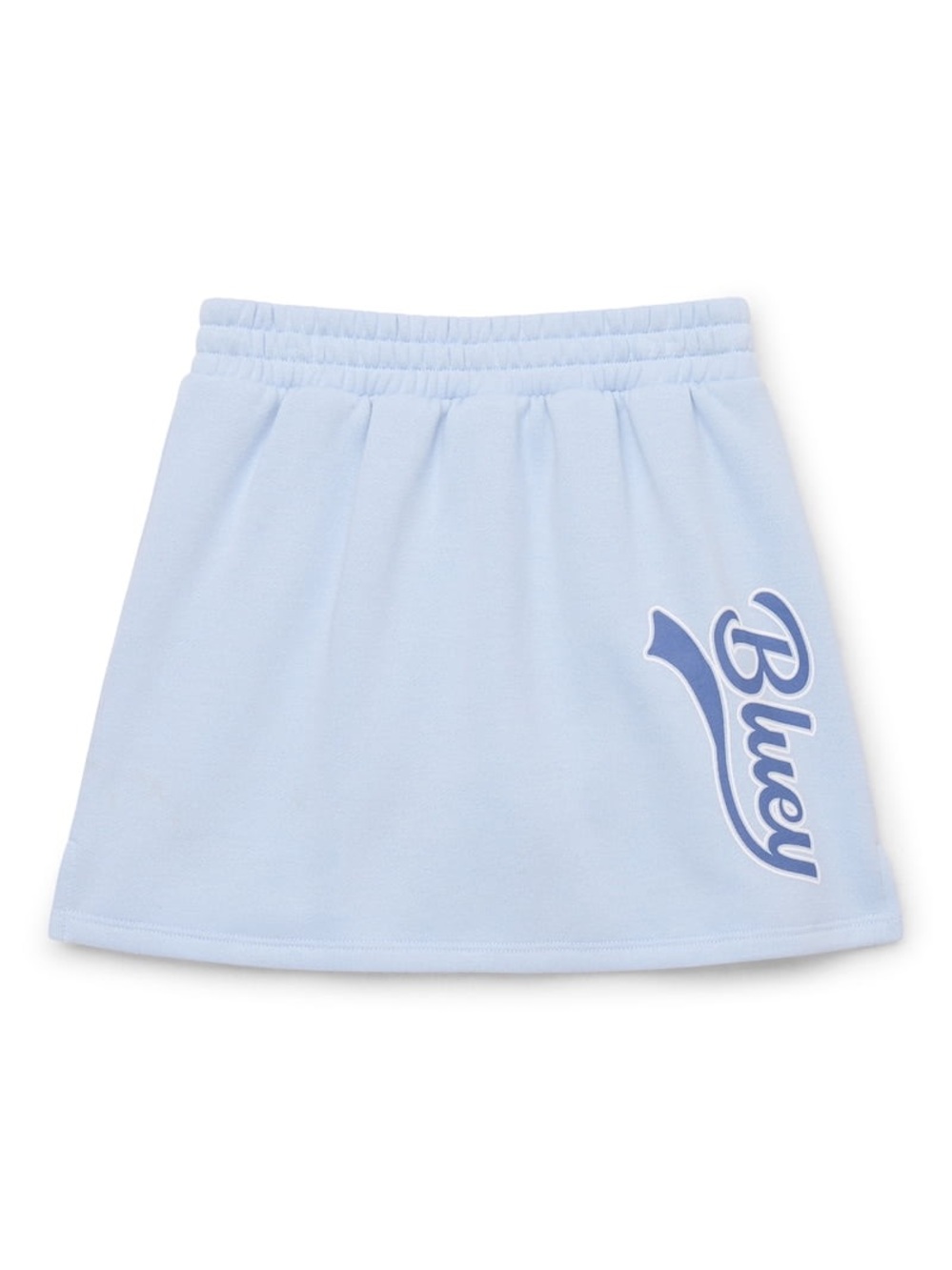 Bluey Girls Fleece Skort Light Blue Skirt Shorts Size Medium M 7/8 Ludo NWT